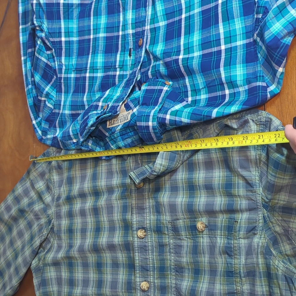 NWOT Set of 2 Duluth Plaid Button Down Shirts Size Large - Picture 8 of 17